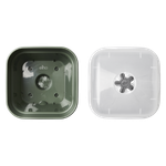 green basics growpot square allin1 15cm leaf green